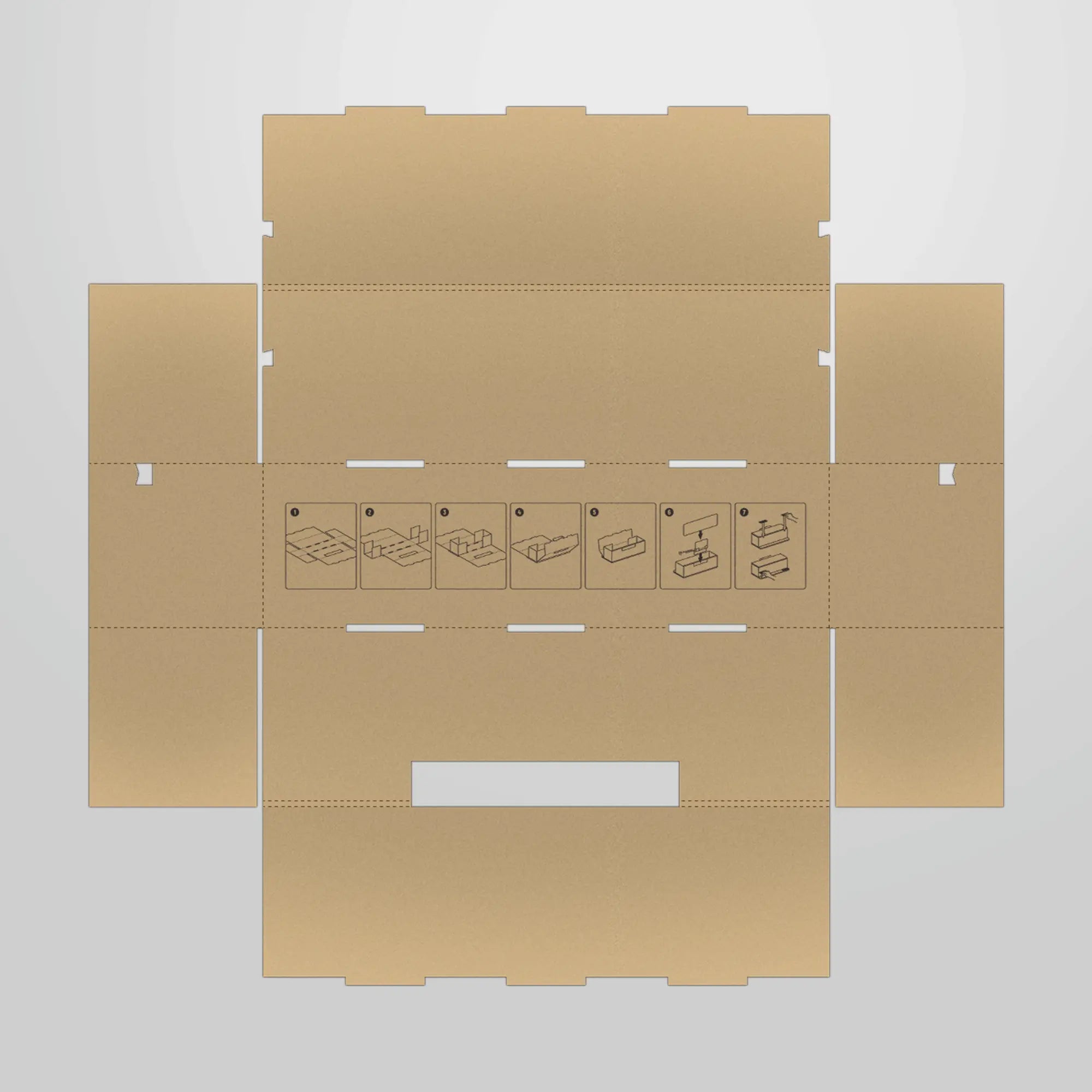 Cardboard Trash Box