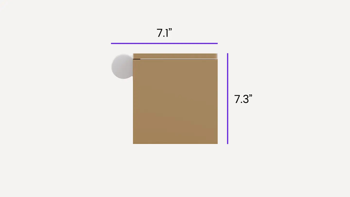 Elongated sides to stack evenly