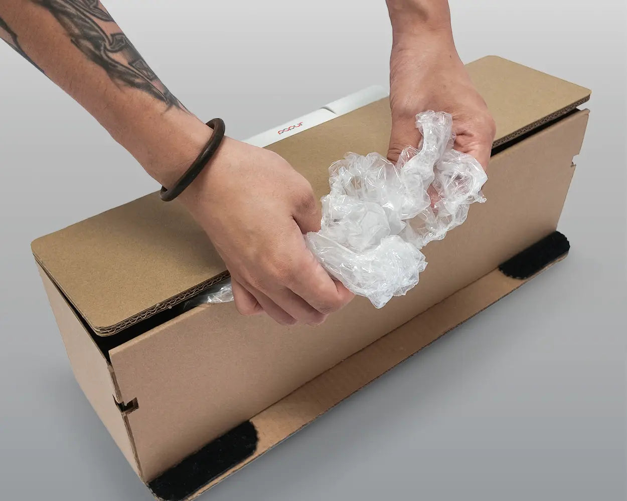 More features no-contact inside-out bag x5