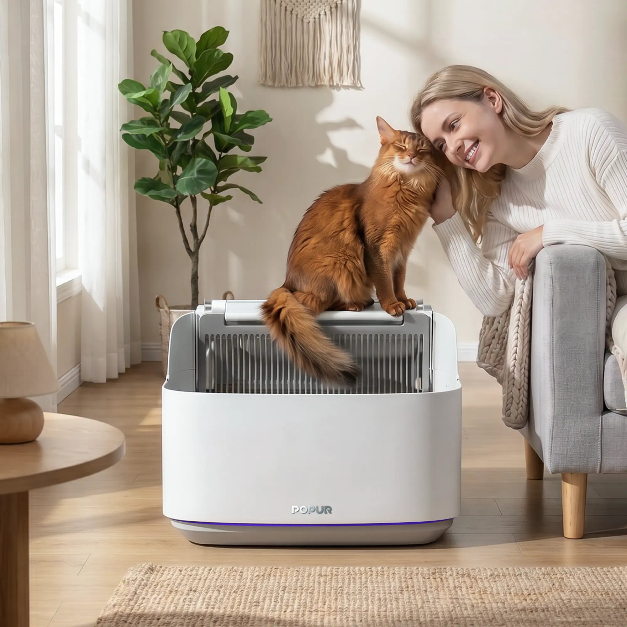 Popur S7 Split Litter System (SLS) Lifestyle