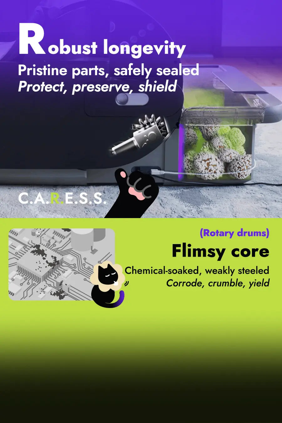 The CARESS foundation: Robust longevity