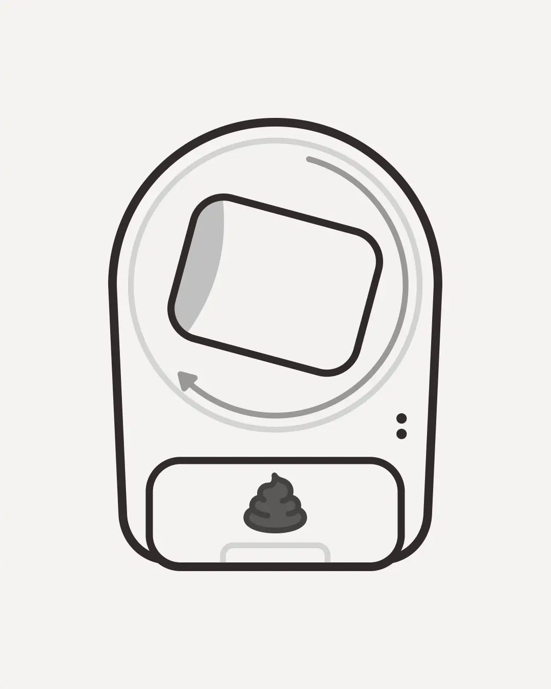 The culprit hiding cat waste as if treasures