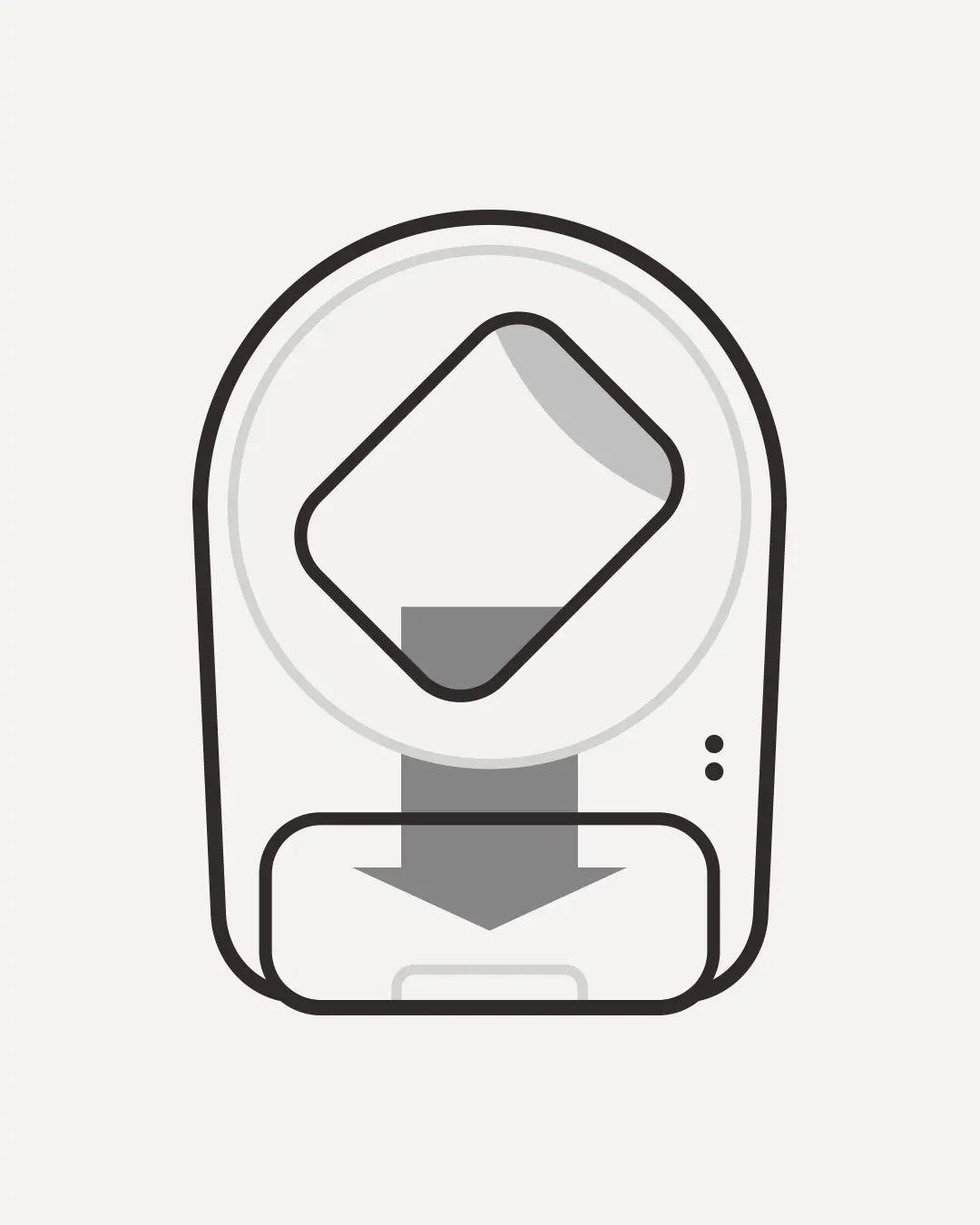 The culprit is the internal channel to transfer waste