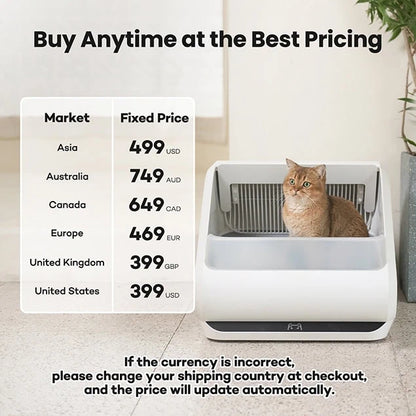 Popur X5 Self-Cleaning Litter Box