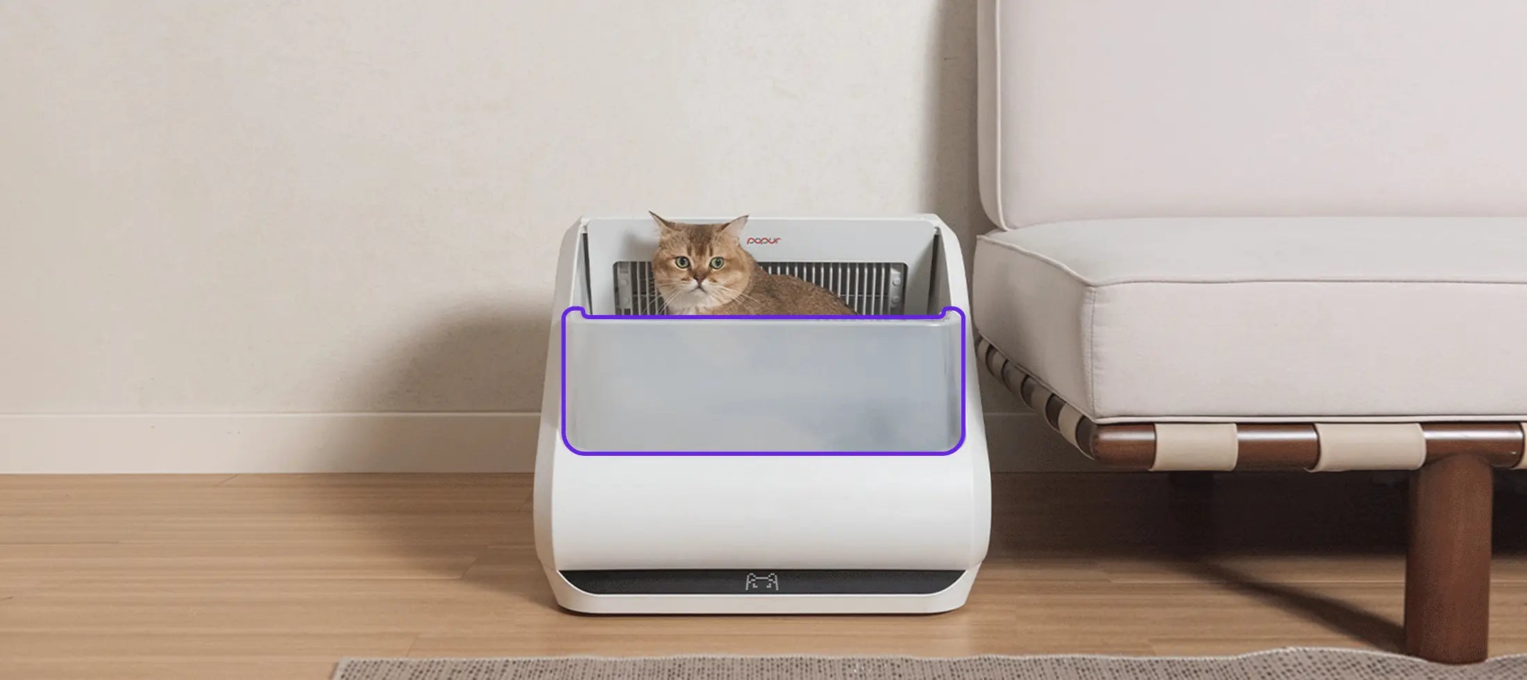 Benefits for cats-corner, vertical pee-ers, kickers, diggers, and the skittish ones feel indulged by the higher guard