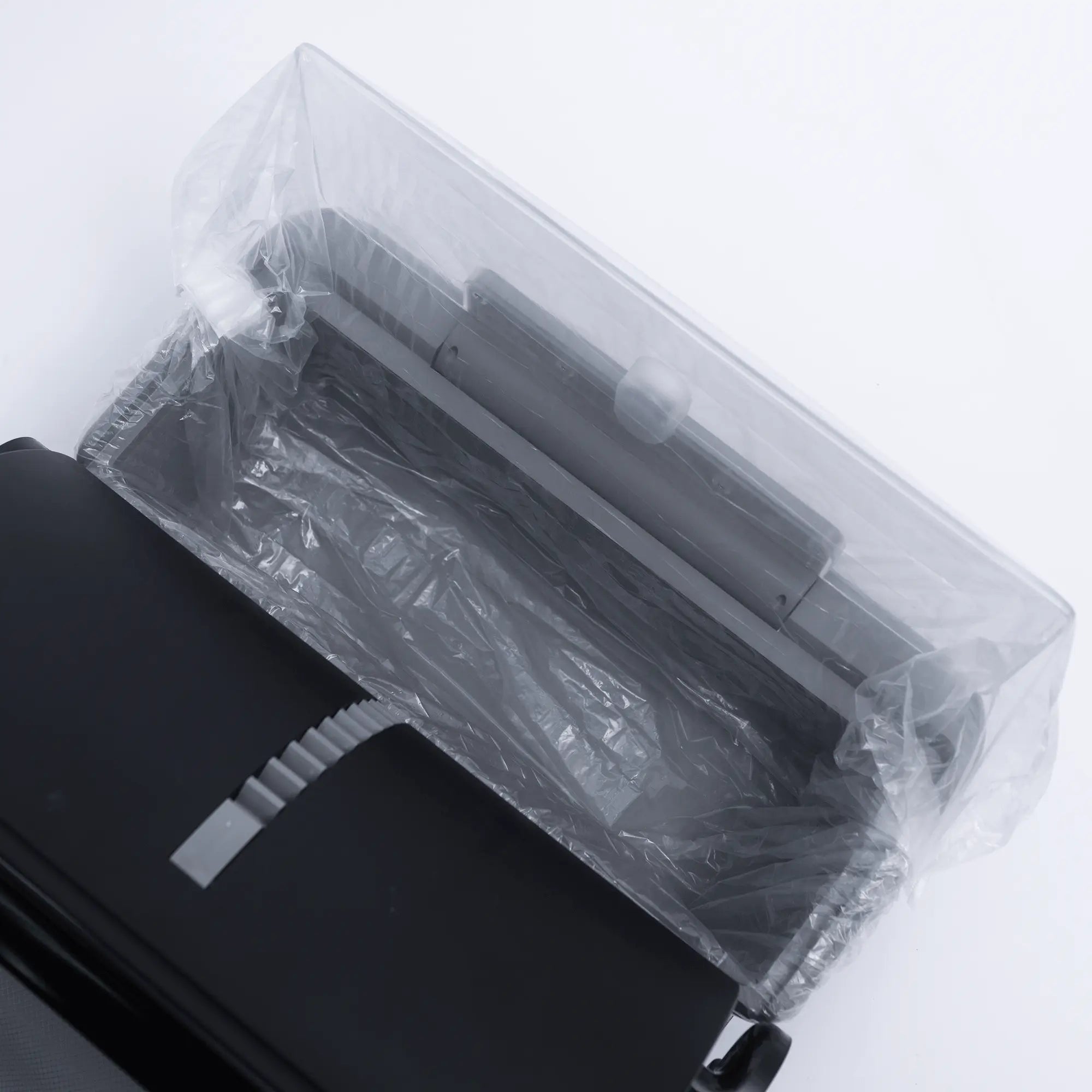 Elastic Band Trash Bags (50 Pcs, Clear)