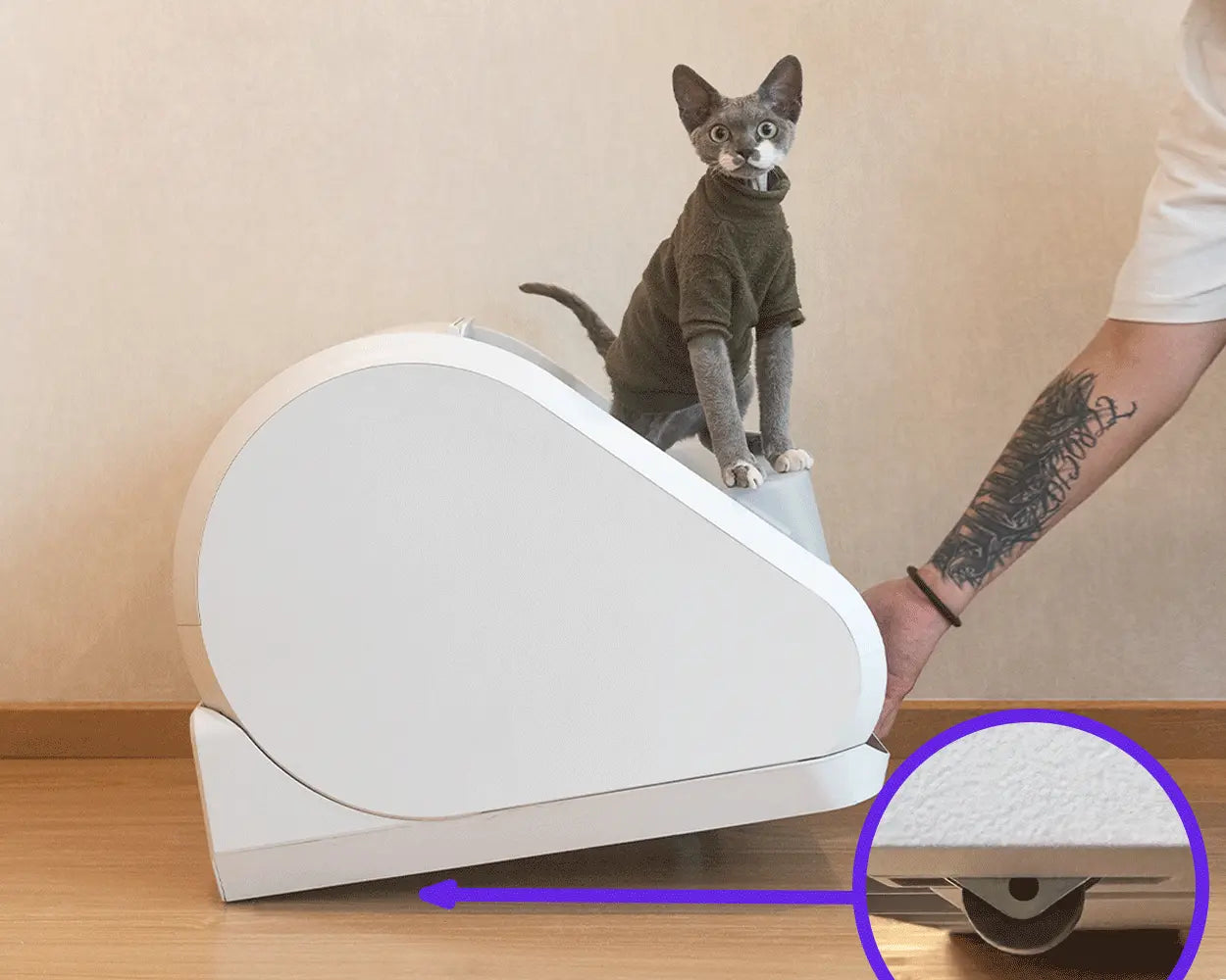 More features move around easily with casters x5