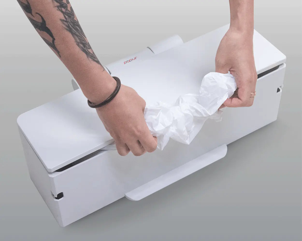 More features no-contact inside-out bag x5