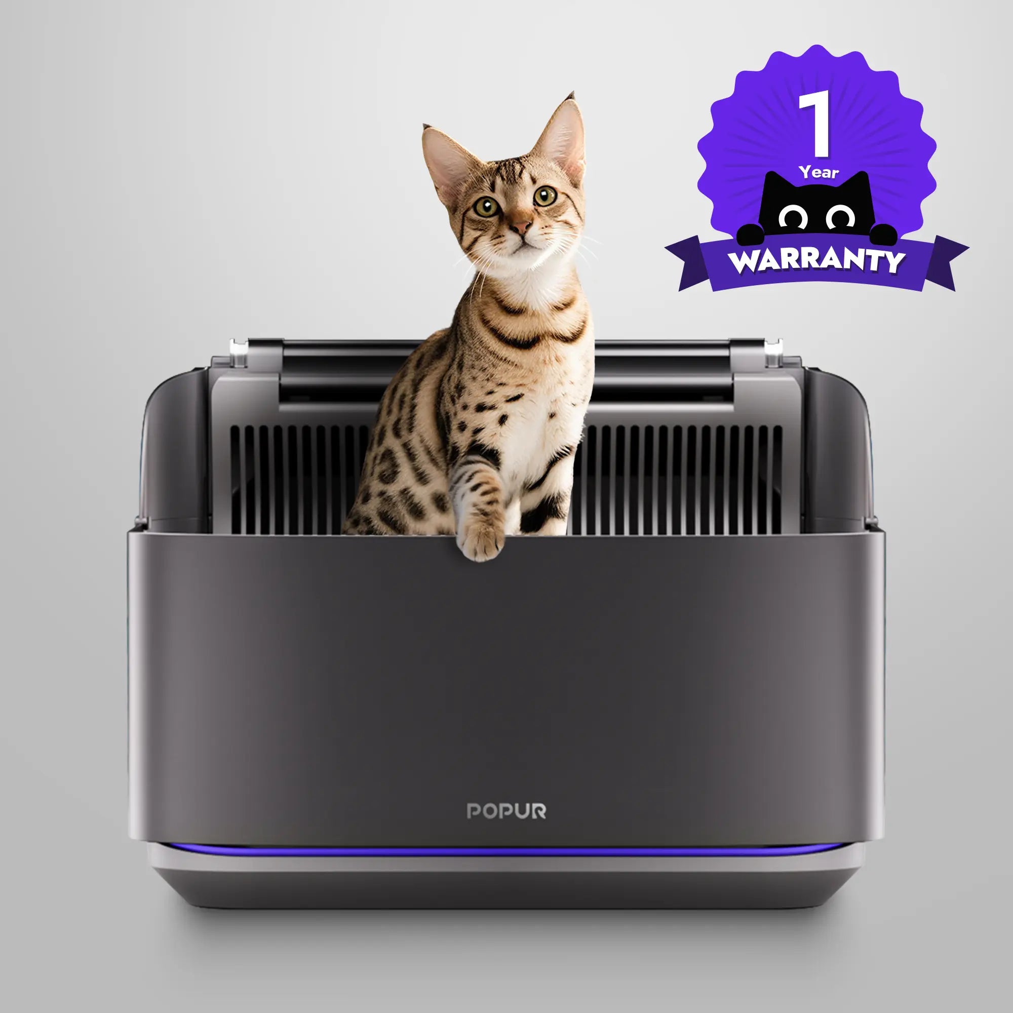 Popur S7 Split Litter System (SLS) Black Standard Warranty