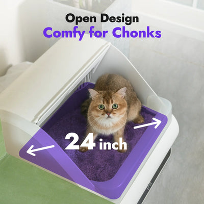 Popur X5 core bundle pic02 open design and 24 inch litter tray